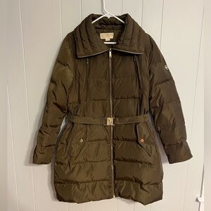 Michael Kors Long Puffer Coat Size L‎
